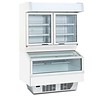 HorecaTraders Wall freezer with glass doors - Automatic defrost - 1242 x 916 x h2005 mm