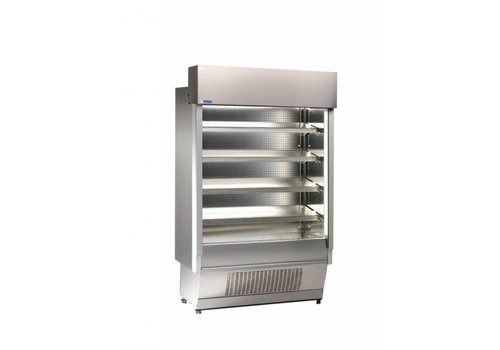  HorecaTraders Wall cooling with electric shutter - Electronic control - Stainless steel 