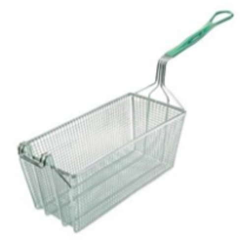  HorecaTraders Panier à friture en métal étamé 327x165x137MM 