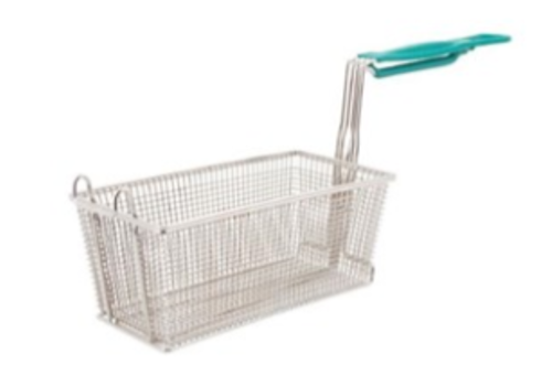 HorecaTraders Panier à friture en métal étamé 327X165X137MM 
