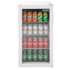 Polar Réfrigérateur à canettes porte vitrée blanc 88 litres | 82,5x43x48cm