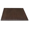 Bolero Plateau de table carré marron foncé | 2 Dimensions