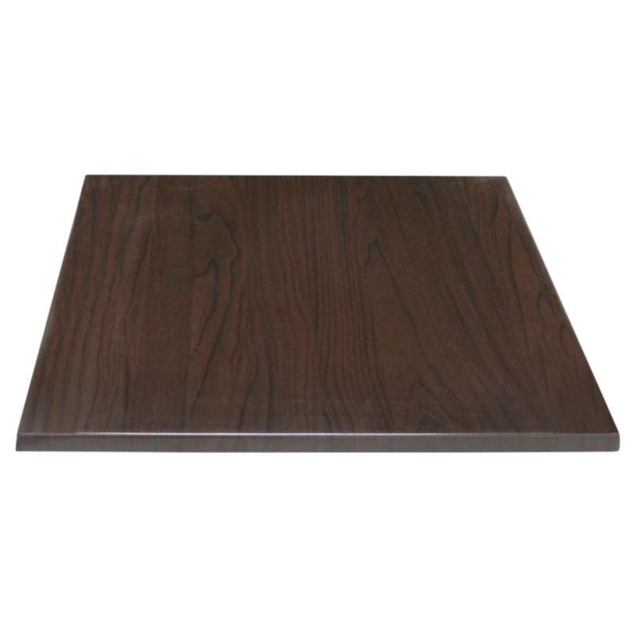 Plateau de table carré marron foncé | 2 Dimensions