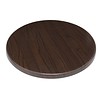 Bolero Tabletop dark brown Round | 2 Dimensions