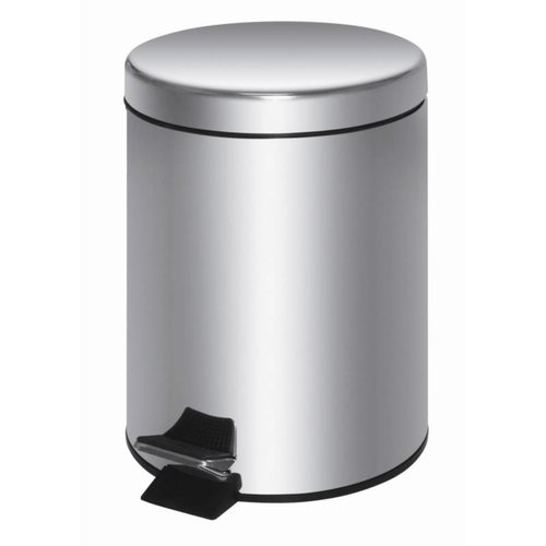  HorecaTraders Poubelle à pédale en acier inoxydable | 20 litres 