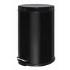 HorecaTraders Stainless Steel Pedal Bin Black | 20 Liter