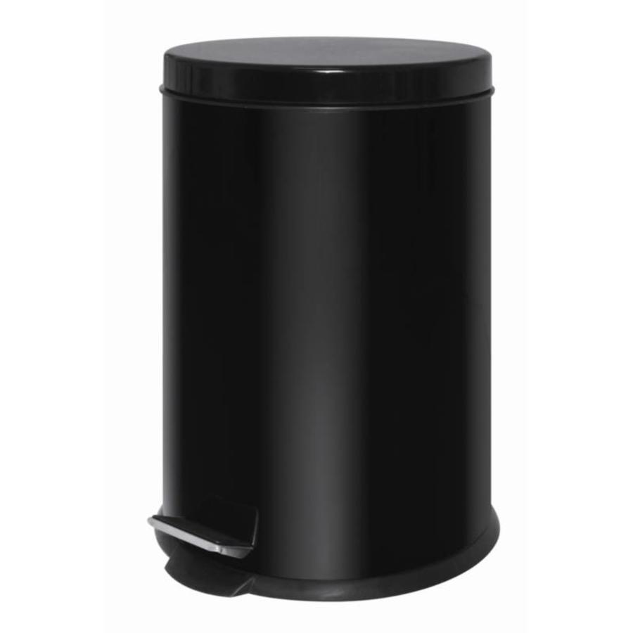 Stainless Steel Pedal Bin Black | 20 liters