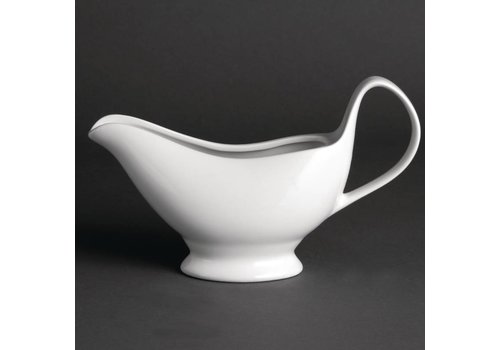  Olympia Porcelain White Sauce Boat 36 cl | 6 pieces 