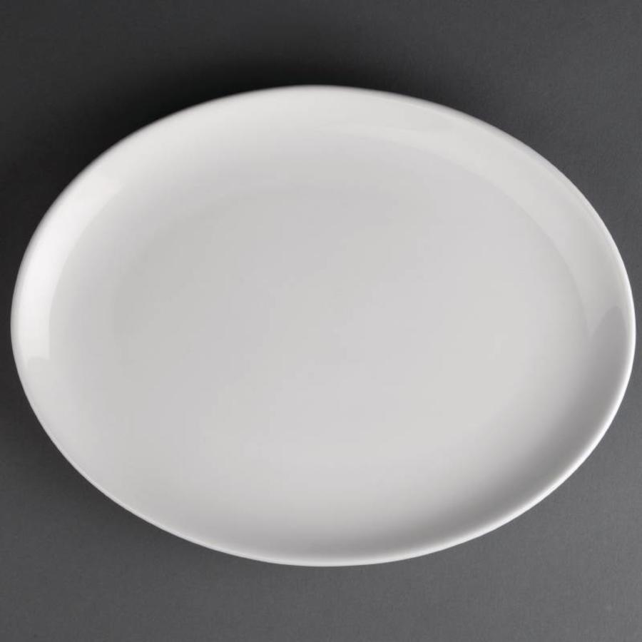 Porcelain oval flat plate | 25 cm (piece 12)