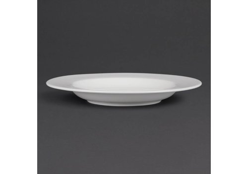  Olympia Assiette à pâtes en porcelaine blanche 31 cm (4 pièces) 