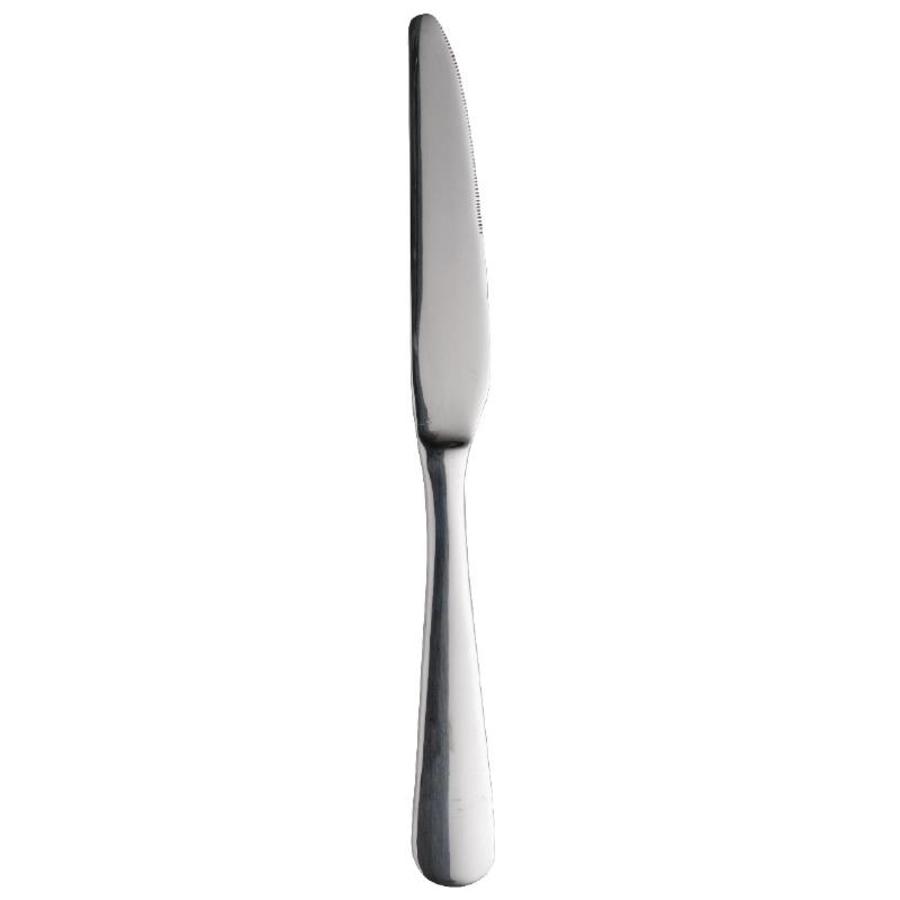 Couteaux de table en acier inoxydable de luxe 24 cm | 12 pièces