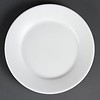Olympia Catering plates white wide edge 23 cm (12 pieces)