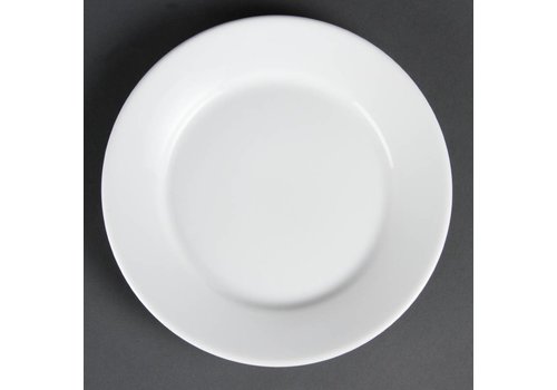  Olympia Catering plates white wide edge 23 cm (12 pieces) 