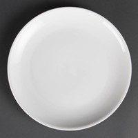 White porcelain round plate 28 cm (6 pieces)