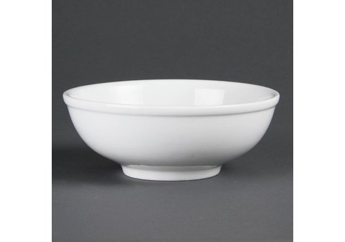  Olympia Weiße Porzellanschale mit Nüssen, 19 cm | 6 Stück 
