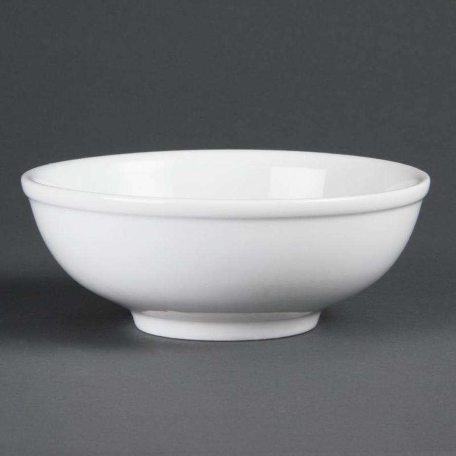 Porcelain Nuts White Bowl 19cm | 6 pieces