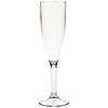 HorecaTraders Flûtes à champagne en polycarbonate, 200 ml (12 pièces)