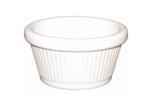  HorecaTraders Ramekin Round Bowl White 11cl (Piece 12) 