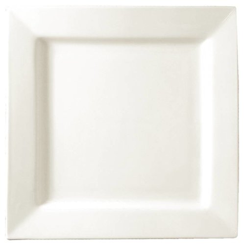  HorecaTraders vierkant wit bord 17 cm (stuks 6) 