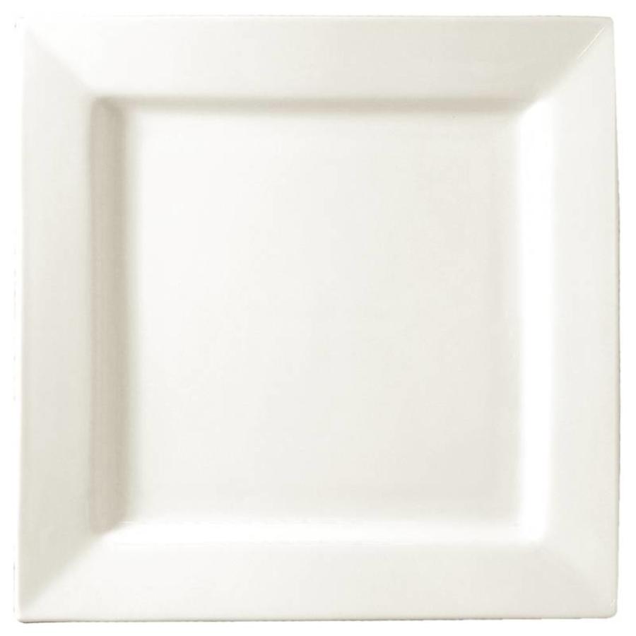 vierkant wit bord 17 cm (stuks 6)