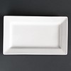HorecaTraders Porcelain Rectangular Plates | 25x15cm (Piece 4)