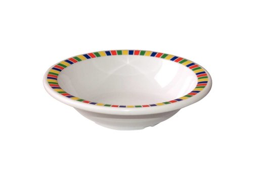 HorecaTraders Colorful Melamine Bowl 12 Pieces | 2 Formats 