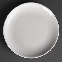 White round porcelain plate 20 cm (12 pieces)