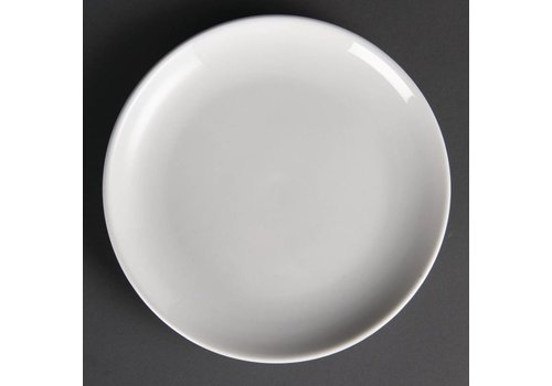  Olympia White round porcelain plate 20 cm (piece 12) 