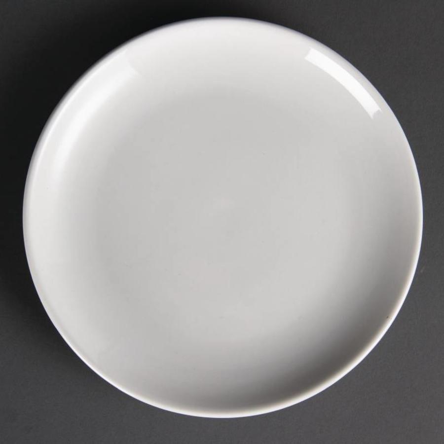 White round porcelain plate 20 cm (piece 12)