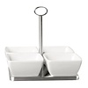 HorecaTraders Bowl Stand for 4 Bowls