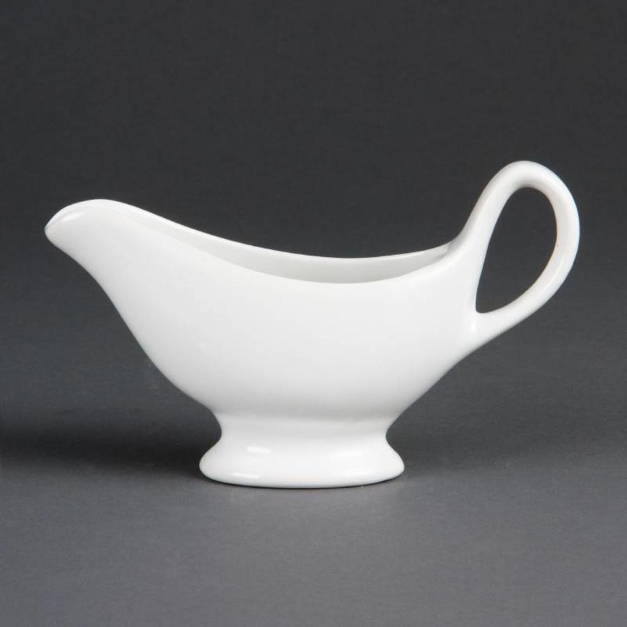 Porcelain White Sauce Boats 22cl (6 Pieces)