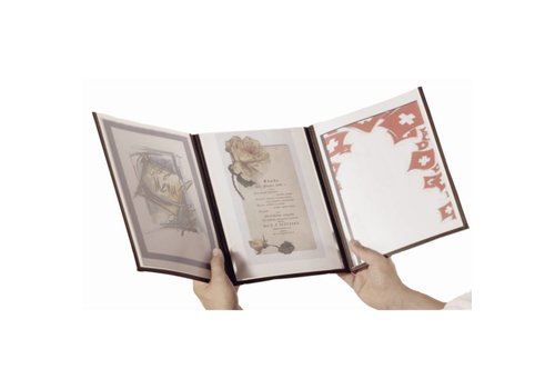  Securit Porte-menu chic 6 côtés | 3 pièces 