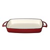 Vogue rectangular bowl red