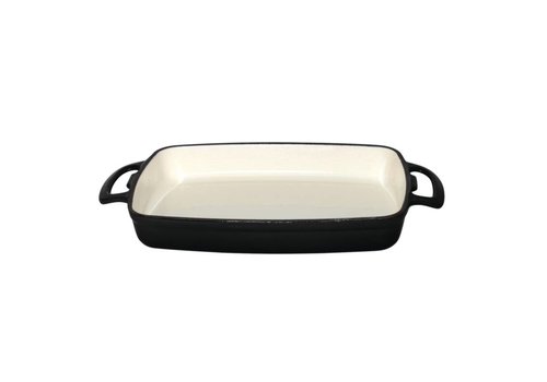  Vogue Rechteckige Auflaufform schwarz 1,8 Liter | induktionsfest 