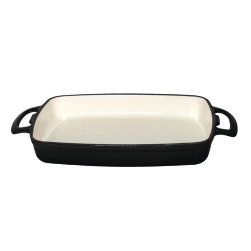  Vogue Rectangular baking dish black 1.8 Liter | induction proof 