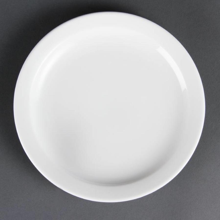 Petites assiettes en porcelaine à bord étroit 20 cm (pièce 12)
