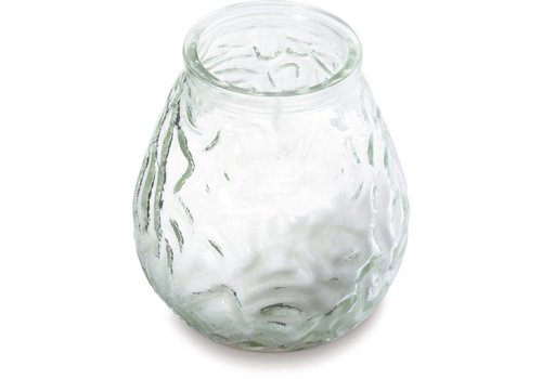  HorecaTraders Barre lumineuse Low Boy transparente avec bougie blanche - 75 h (boîte de 12) 
