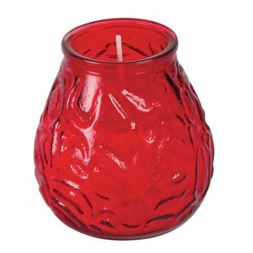 HorecaTraders Bolsius Lowboy Red, tray of | 12 pieces 