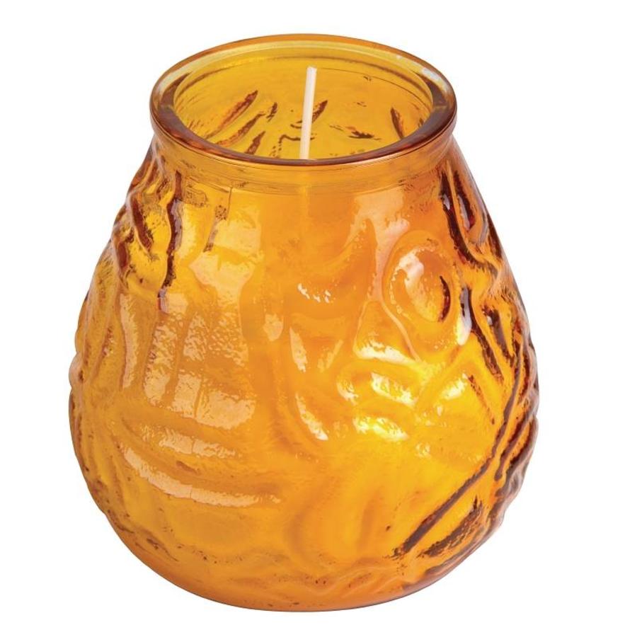 Bolsius Lowboy Amber, tray of | 12 pieces