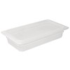 Vogue Plastic 1/3 Gastronorm container with lid | 3 Dimensions