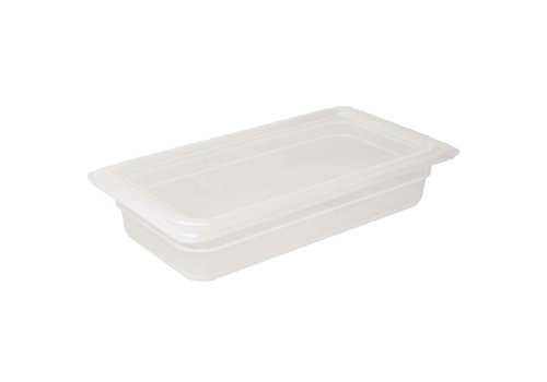  Vogue Plastic 1/3 Gastronorm container with lid | 3 Dimensions 