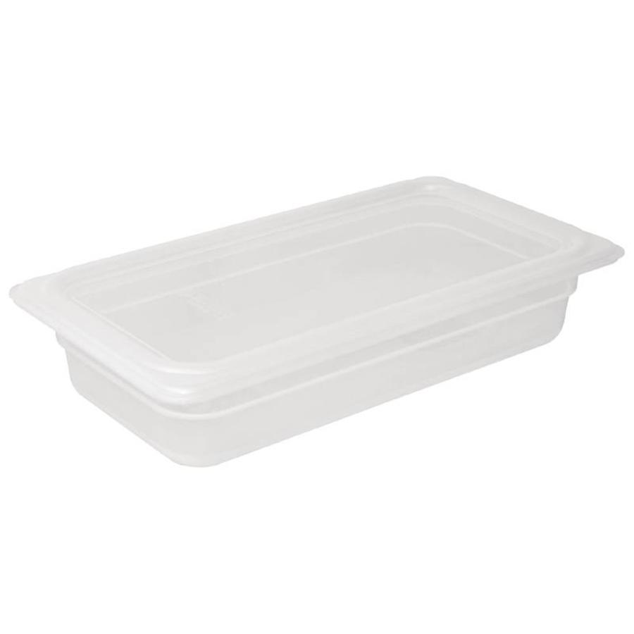 Plastic 1/3 Gastronorm container with lid | 3 Dimensions