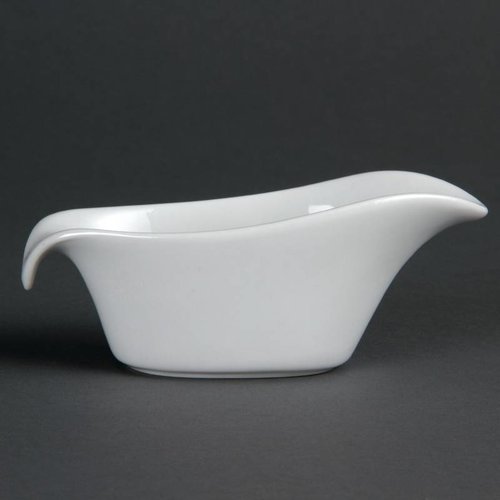  Olympia Whiteware Soßenschalen Porzellan Weiß 9cl (6 Stück) 