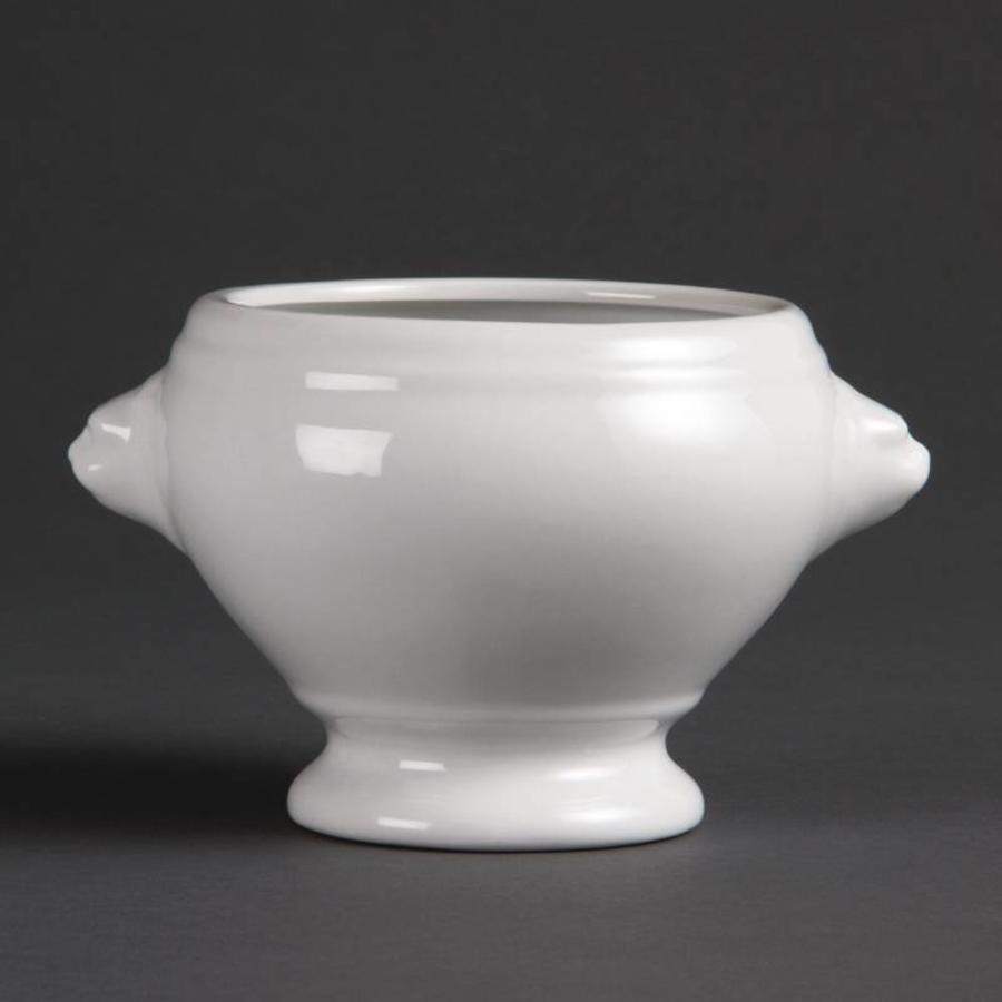 Bol à soupe en porcelaine blanche 10,5 cm | 6 pièces