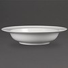 Olympia Luxurious porcelain dinner plates with wide rim (4 pieces)