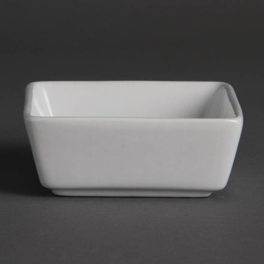 mini plat de service carré | 12 pièces