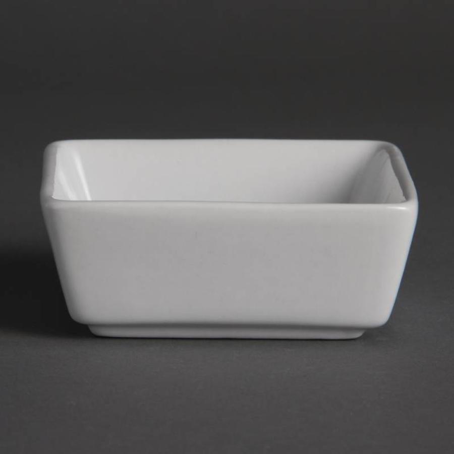 square mini serving dish | 12 pieces