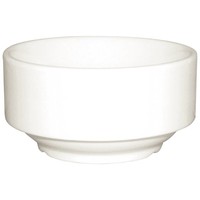 Bol à soupe empilable en porcelaine blanc | 40cl 6 pièces