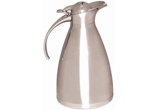  HorecaTraders Double-walled stainless steel vacuum jug 1 liter 