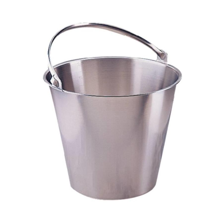 Bucket stainless steel | 12 Liters | Wouter